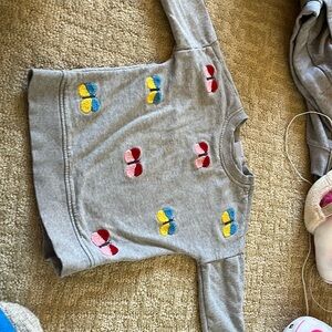 Hanna Andersson size 4 butterfly sweater